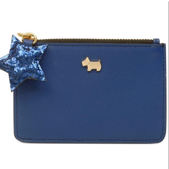 Radley London Blue Cardholder Coin Pouch with Scottie Dog - Picture 1 of 5